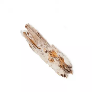 Koeramaius UNISZKI Rabbit Ear with Fur, 2 tk — küülikumaitse, valk 66,3%, rasv 22,7%, niiskus 9,1%