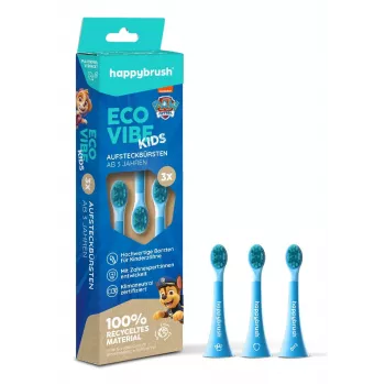 happybrush EcoVibe Kids Paw Patrol vahetusharjapead, sinine, 3 tk
