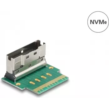 Adapter DELOCK Internal SFF-8654 to SFF-8654 (male), model 64179, õhuke SAS 8i 90°