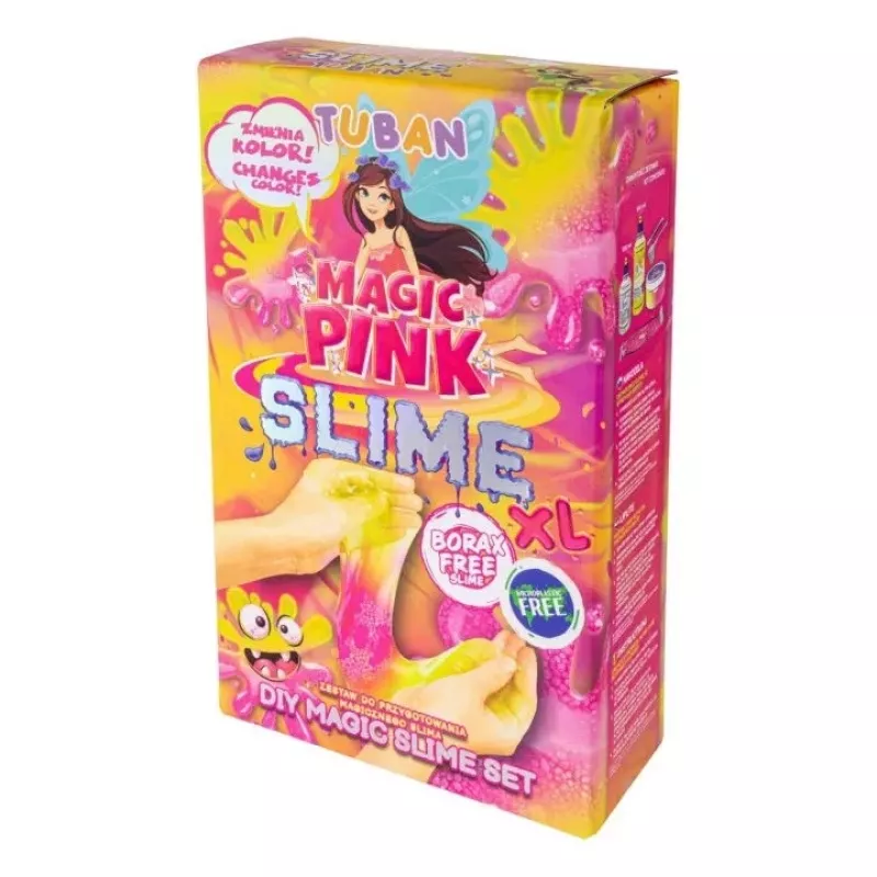 Slime DIY komplekt TUBAN TU3569 — Magic Pink XL, mittetoksiline, lastele ohutu