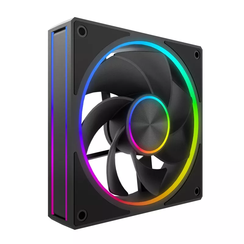 Korpuse ventilaator MODECOM VOLCANO LOOP 120 ARGB Reverse Fan Must 120 mm PWM 400–1400 RPM ARGB päis