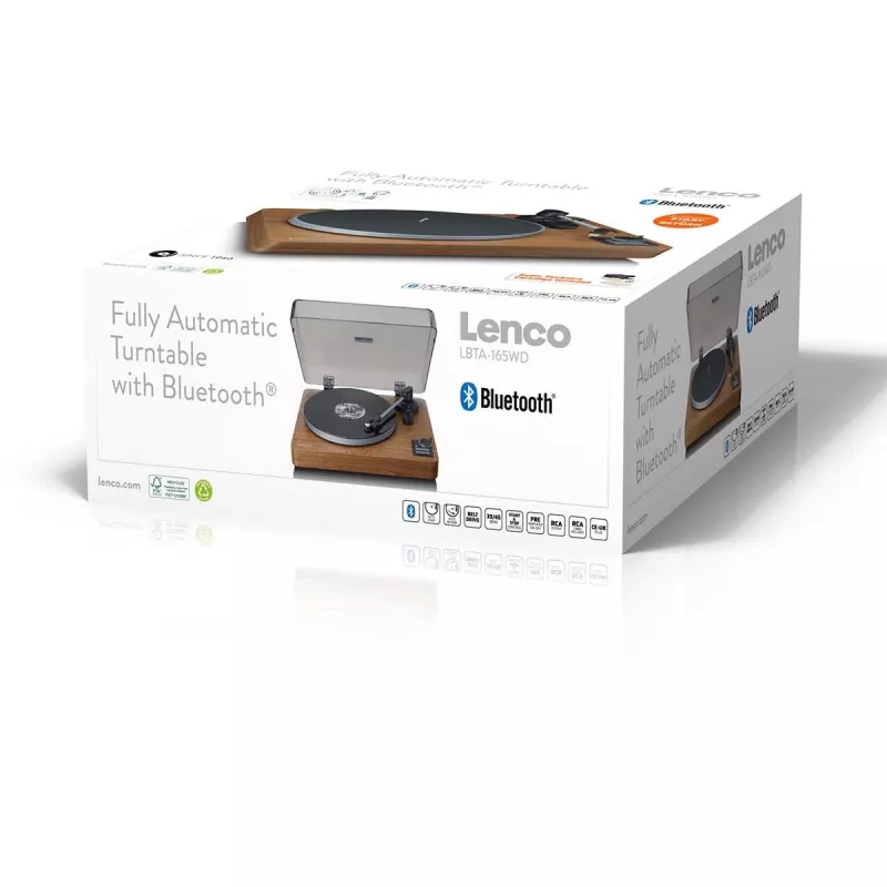 Vinüülplaadimängija Lenco LBTA-165 puit Bluetooth-ühenduvusega