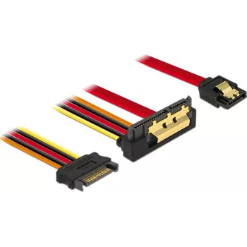 SATA-kaabel DeLOCK 85229 0,3 m SATA 7-kontaktiline SATA 22-kontaktiline must