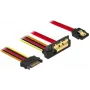 SATA-kaabel DeLOCK 85229 0,3 m SATA 7-kontaktiline SATA 22-kontaktiline must