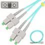 Fiiber patchcord Extralink SC/APC–SC/APC, mitmemoodiline OM3, dupleks, 3 mm mantliga, 5 m