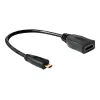 HDMI-kaabel DeLOCK 65391 0,23 m tüüp A tüübile D must