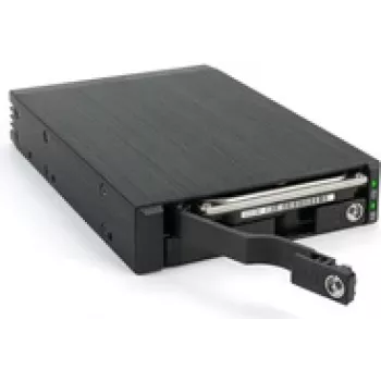 FANTEC MR-25DUAL - mobiilne mälu raam - 2,5 (6,4 cm) - SATA 6Gb/s / SAS 6Gb/s - Must