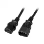 EFB-Elektronik IEC toitepikenduskaabel C14 180° - C13 180°, must, 3,0 m, 3 × 1,00 mm² Tootja: EFB Elektronik (EK503.3)