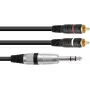 Stereo adapterkaabel Omnitronic 2x RCA (Cinch) 2x RCA-le, 1,5 m, mudel 30225223