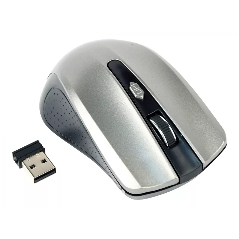 Juhtmevaba hiir GEMBIRD MUSW-4B-04-BG — paremakäeline, optiline 1600 DPI, 4 nuppu, RF-juhtmevaba, must/hall