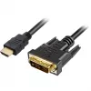 Adapterkaabel HDMI > DVI-D (18+1) (must, 1 meeter)