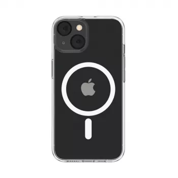 Case SheerForce MagSafe Anty-mikrobiologic iPhone 13 jaoks, läbipaistev
