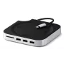 Satechi sülearvuti dokk/pordireplikaator ST-GNMMES — juhtmega USB 3.2 Gen 2 USB-C jaotur, USB-A ja SD, hõbedane
