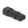 Toiteadapter DeLOCK IEC 60320 C14 C13-le pistikupesa 10A sirge must