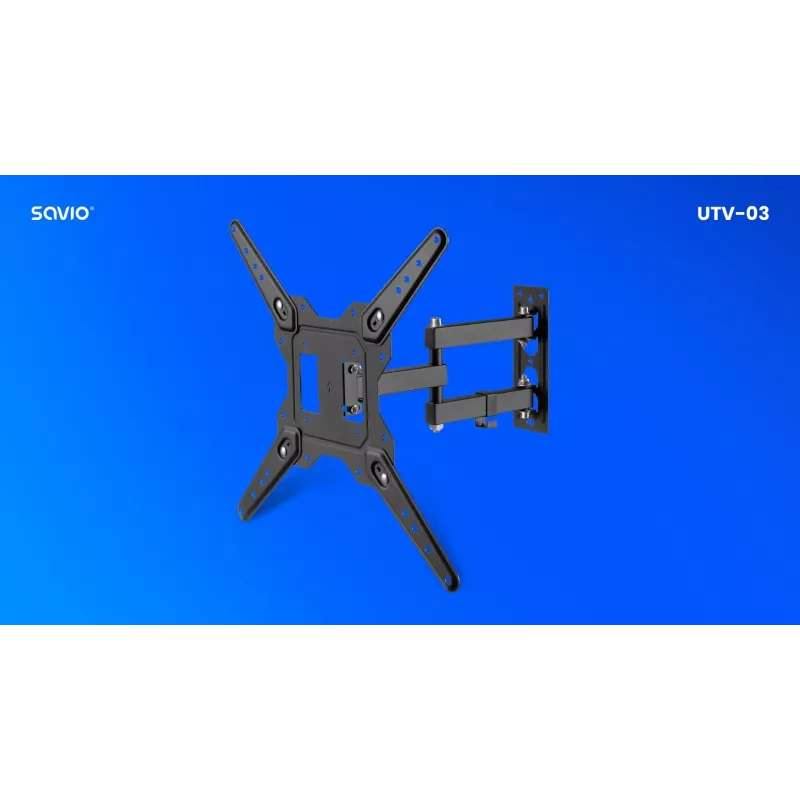 Savio UTV-03 TV kinnitus/tugi 139,7 cm (55) Must