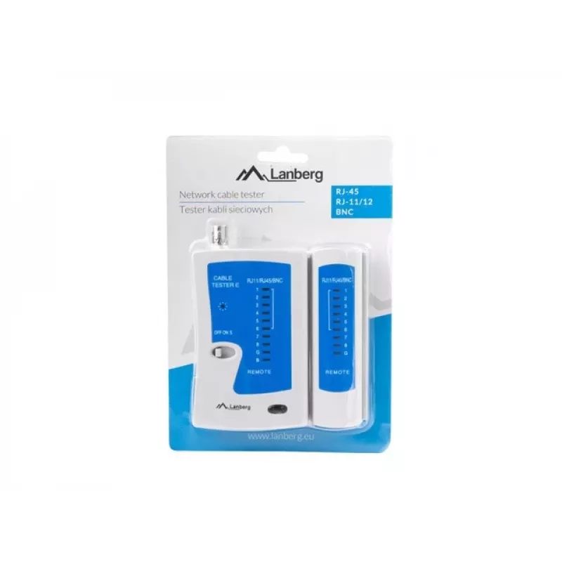 Lanberg NT-0401 võrgukaabli tester UTP/STP kaabli tester sinine, valge