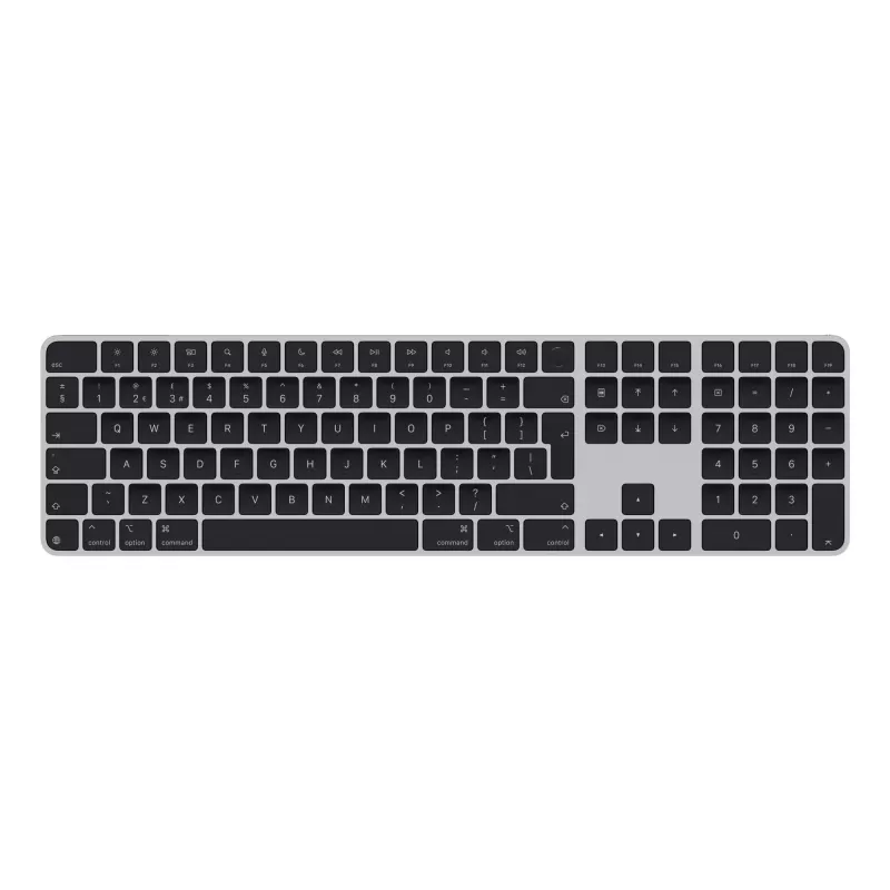 APPLE Magic Keyboard koos Touch ID ja numbriklahvistikuga Mac mudelitele Apple räniga - Briti inglise keel - Mustad klahvid