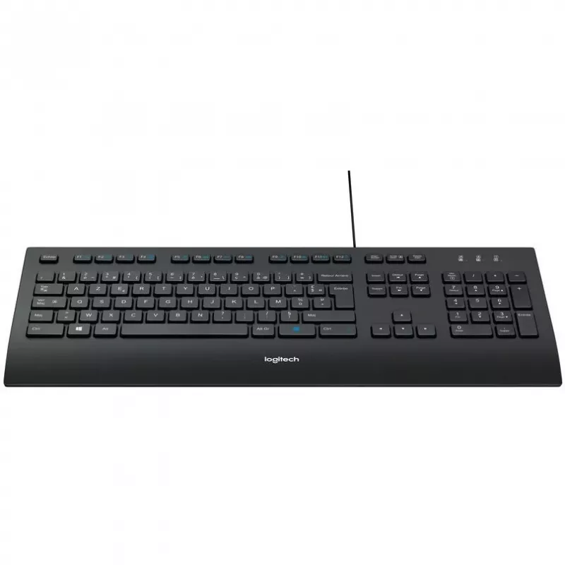 Logitech Corded K280e - klaviatuur - USB - prantsuse