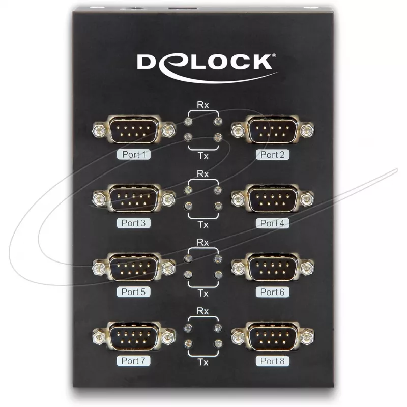 DeLock USB2.0 kuni 8 x jadaadapter - jadaadapter - USB2.0 - RS-232 - 8 porti (61860)