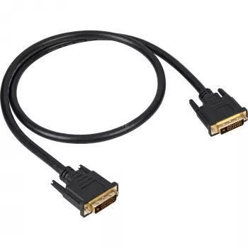 DVI-kaabel Sharkoon DVI-D/DVI-D (24+1) 1 m