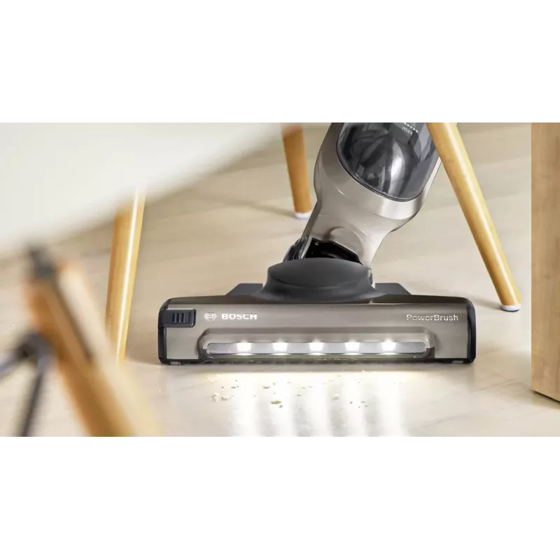 Bosch BBH3ALL23, 2-in-1 pulkpuhasti, Tolmukotita, Šampanja, Metallik, 0,4 L, Kuiv, Aku