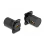 DeLOCK D-Tüüpi Moodul HDMI female to female 90° nurgeline Must