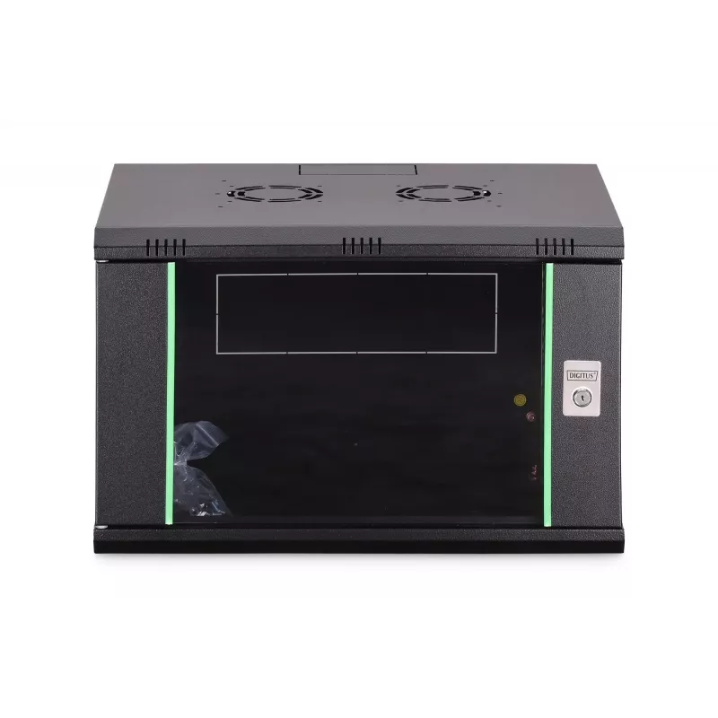 Seinale paigaldatav 19-tolline püstikapp DIGITUS Dynamic-N DN-37101 — 7U, 600x450 mm, IP20, võtmelukk, koostamata