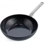 Wok/Stir-Fry Pan GreenPan CC006388-001, ümmargune, 28 cm, must, PFAS-vaba