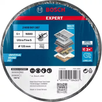 Bosch N880 metall, värv, roostevaba teras, teras lihvketas