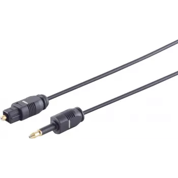Optiline audiokaabel ShiverPeaks 69012-1.0 Toslink (kandiline) 3,5 mm pesasse, 1,0 m, 2,2 mm hülss