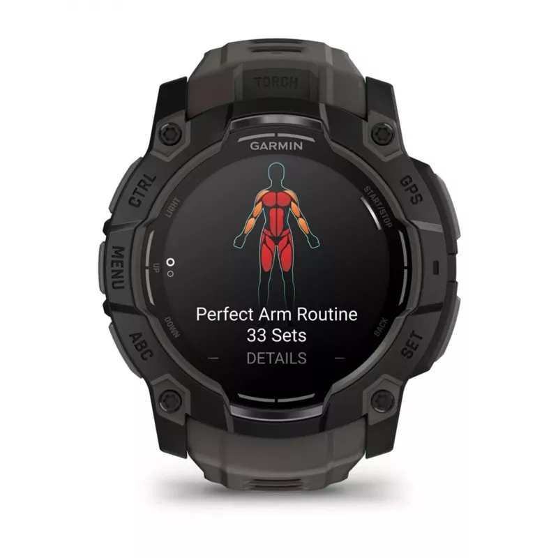 Garmin Instinct 3 AMOLED 3,3 cm (1,3) 50 mm digitaalne 416 x 416 pikslit puutetundlik ekraan must GPS (satelliit)
