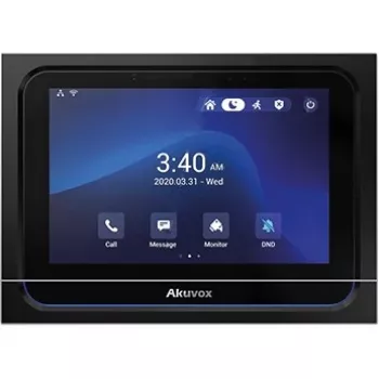 Sisejaam Akuvox X933S puuteekraan Android — must, seinale paigaldatav intercom-paneel