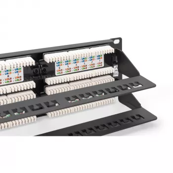 DIGITUS - Jaotuspaneel - RJ-45 X 48 - Hall, RAL 7035 - 2U - 48 porti (DN-91648U)