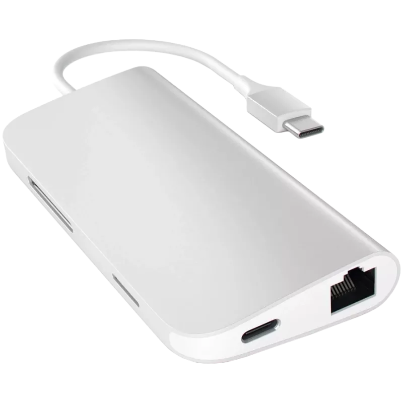 Satechi USB-C Multiport Adapter 8K with Ethernet V3 space grey (ST-P8KEM)