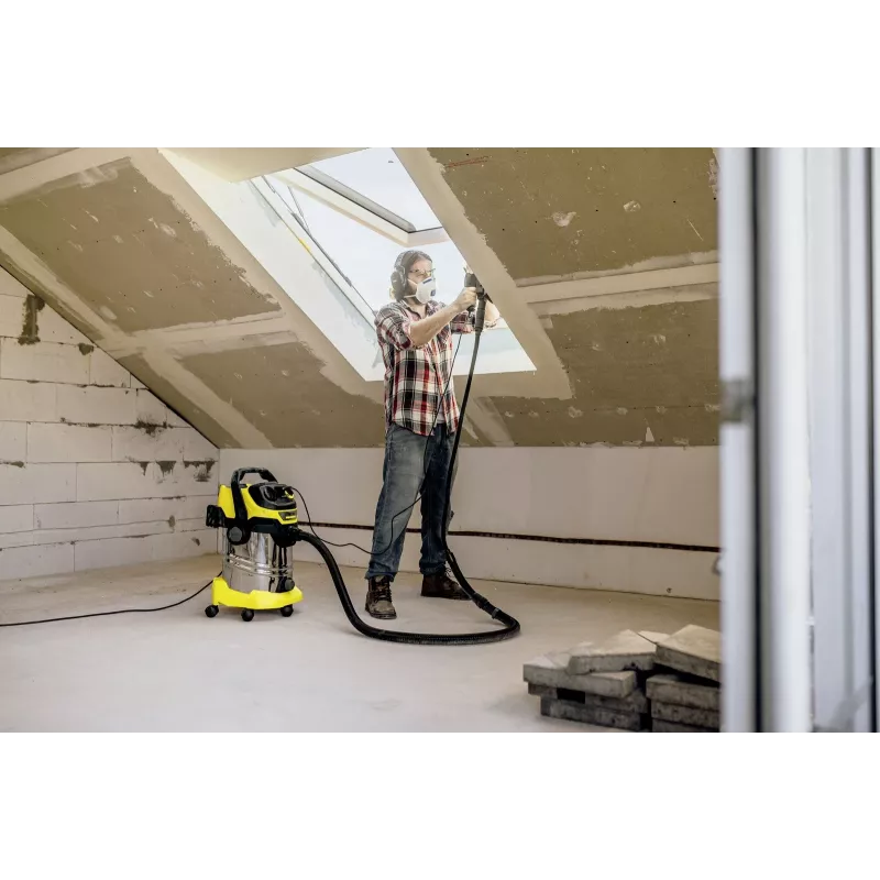 Kärcher WD 6 P S V-30/6/22/T Must, Roostevaba teras, Kollane 30 L 1300 W
