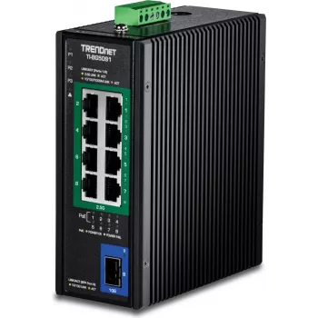 TRENDnet TI-BG5091 - Versioon v1.0R - Kommutaator - tööstuslik - 8 x 10/100/1000/2.5G (PoE++) (TI-BG5091)