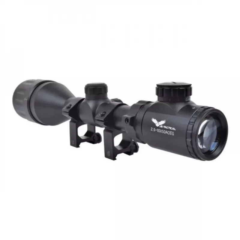 Optiline sihik JS-Tactical 2.5-10x50 Mil-Dot 22 mm siiniga