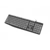 Juhtmega täissuuruses klaviatuur NATEC NKL-1507 USB QWERTY US International Hall/Must, 105 klahvi, numbriklaviatuur
