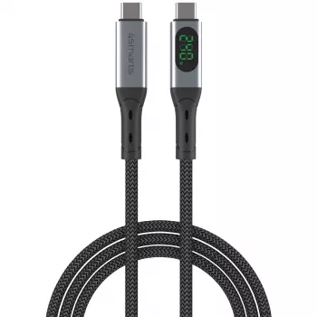 USB-kaabel 4smarts 541438 USB4 Gen 2x2 1,5 m USB-C Must Hall