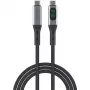 USB-kaabel 4smarts 541438 USB4 Gen 2x2 1,5 m USB-C Must Hall