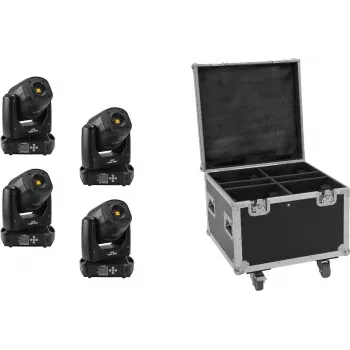 EUROLITE TMH-S90 4x LED-komplekt koos transpordikohvriga