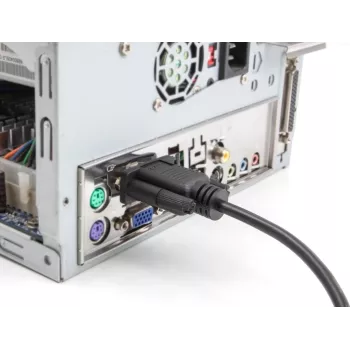 DeLOCK jadakaabel RS-232 D-Sub9 isane emasele 2 m Must