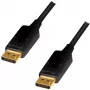 LogiLink CD0103 DisplayPort-kaabel DP/M kuni DP/M, 4K/60Hz, CCS, must, 5 m (CD0103)