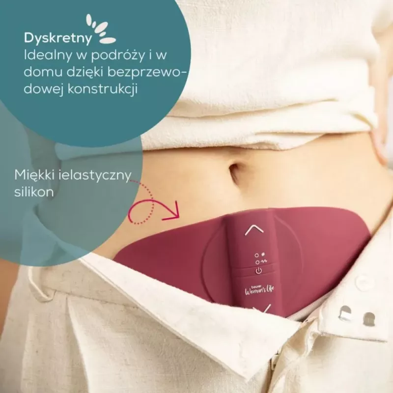 Menstruaalne massaažiseade Beurer EM 50 Berry — elektriline menstruatsioonivalu leevendaja