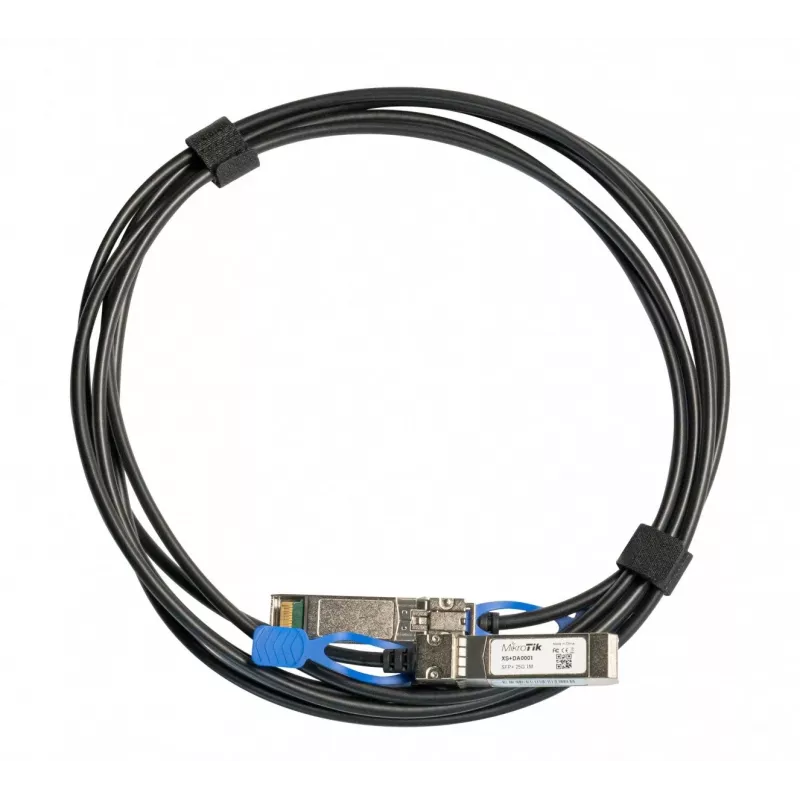 Võrgukaabel MikroTik XS+DA0001 SFP/SFP+/SFP28 InfiniBand 1 m Must