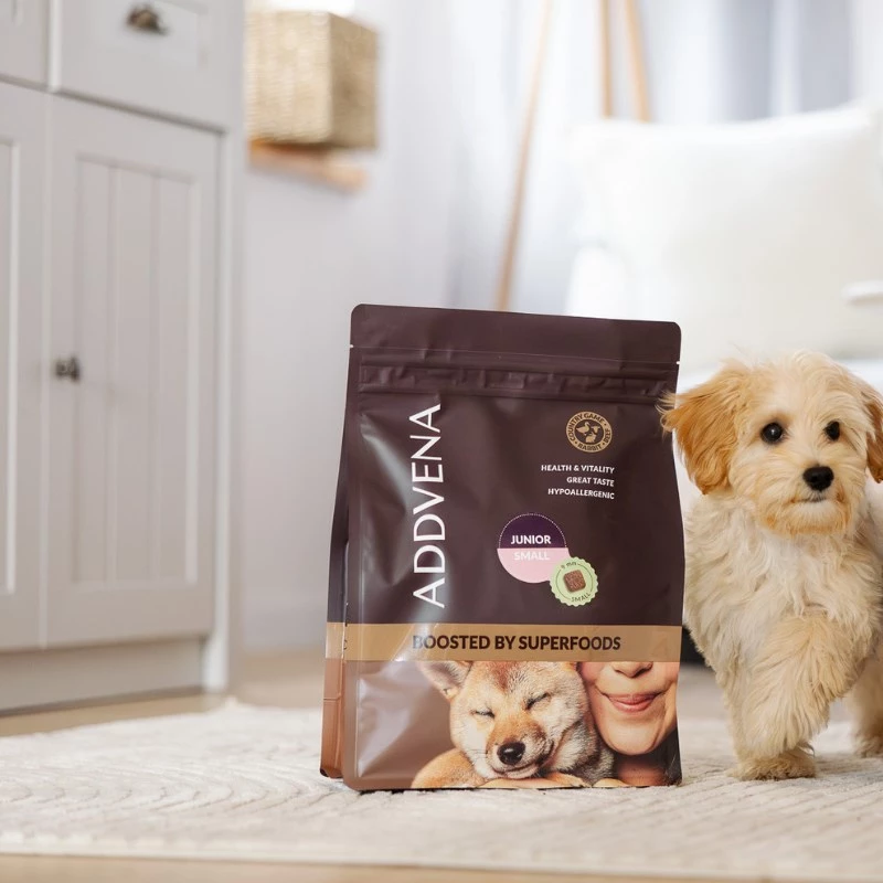 ADDVENA Boosted by superfoods Junior Small Beef - kuiv koeratoit - 2,5kg