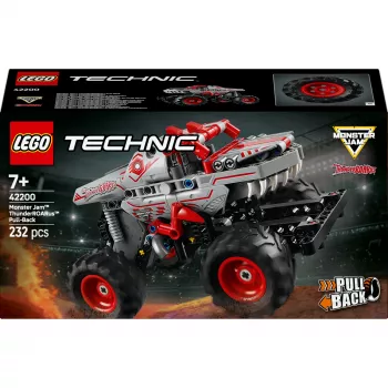 LEGO TECHNIC 42200 Monster Jam™ ThunderROARus™ tagasitõmbega veoga