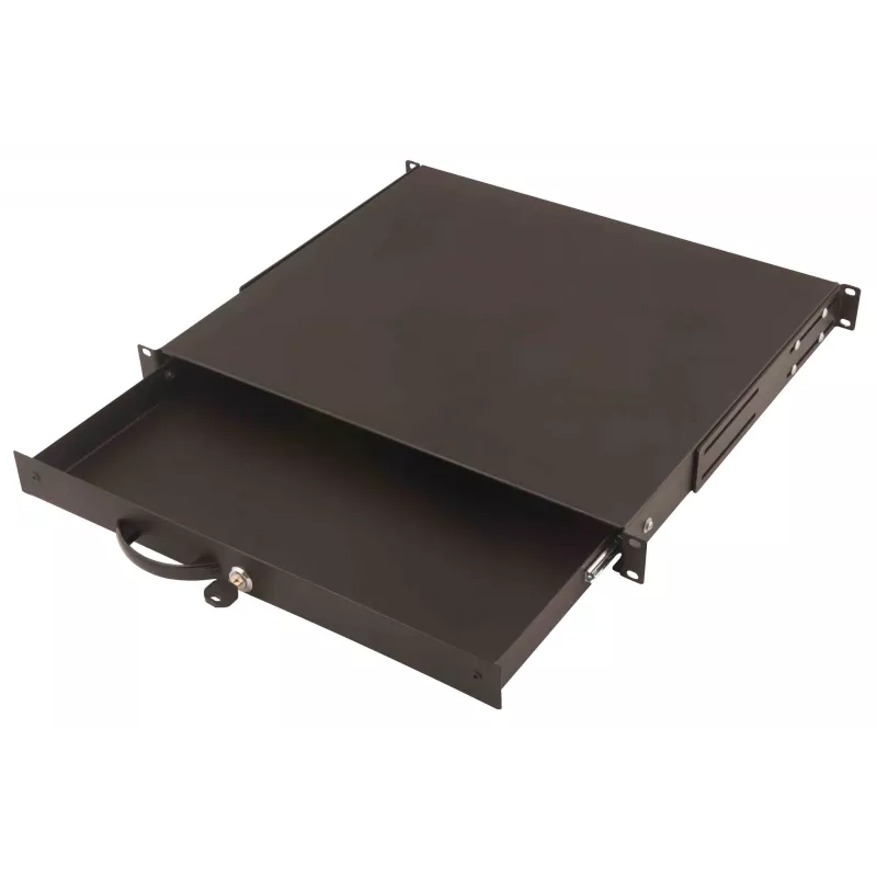Klaviatuurisahtel dokumendihoidikuga Digitus DN-19 KEY-1U-SW