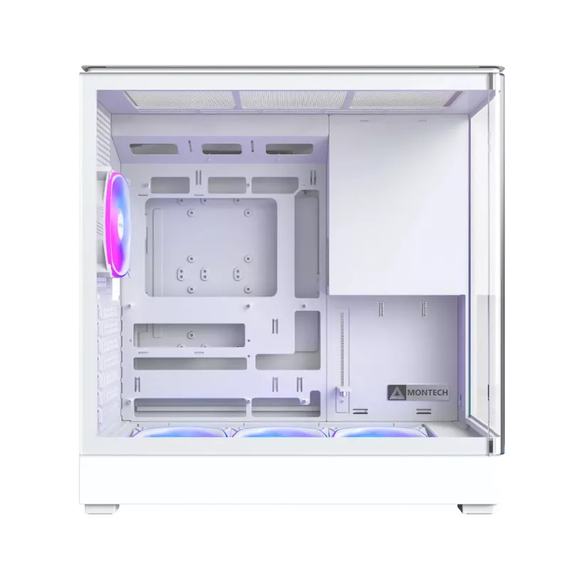 PC Case Montech KING 45 PRO (W) — Micro ATX / Mini-ITX Valge midi tower
