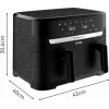 Tefal Easy Fry EY901N Double 8,3 L eraldiseisev 2700 W kuumaõhufritüür must